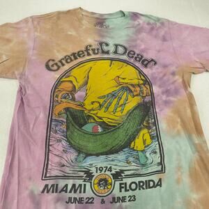 Grateful Dead Band Crew Neck Short Sleeve Graphic Shirt Mens Size S Multi AR0011